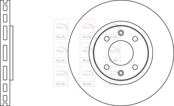 Brake Discs Pair Front FOR PEUGEOT 206 177bhp 2.0 03->07 Petrol Blue gallery
