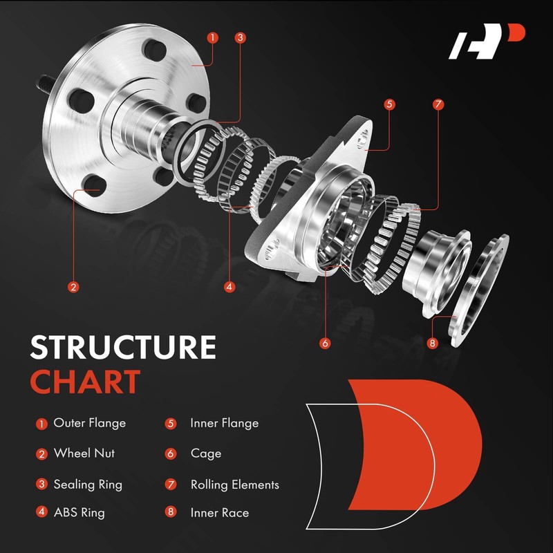 A-Premium Front Drilled Rotor & Pad+Wheel Hub Bearing for INFINITI M35 2010 QX70 gallery