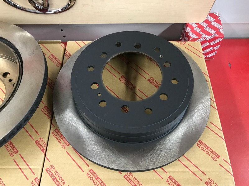 2010-2023 TOYOTA 4RUNNER OEM FRONT & REAR BRAKE KIT ROTORS TCMC PAD KIT & SHIMS gallery