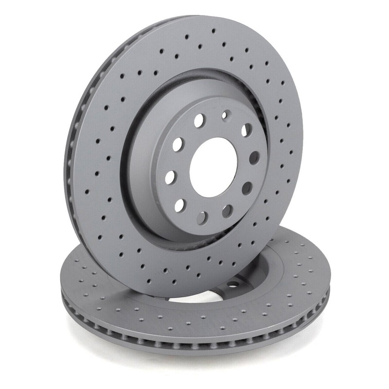 Zimmermann Rear Drilled Disc Brake Pads Kit VW Golf GTI / R Audi A3 S3 gallery