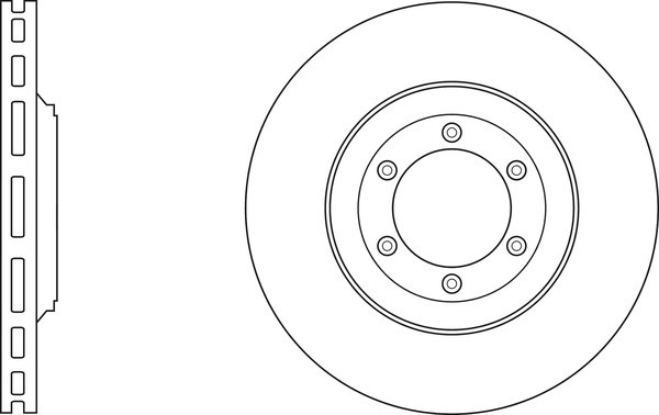 2x Apec Blue Front Brake Discs 300mm Fits Isuzu D-max 8972382800
