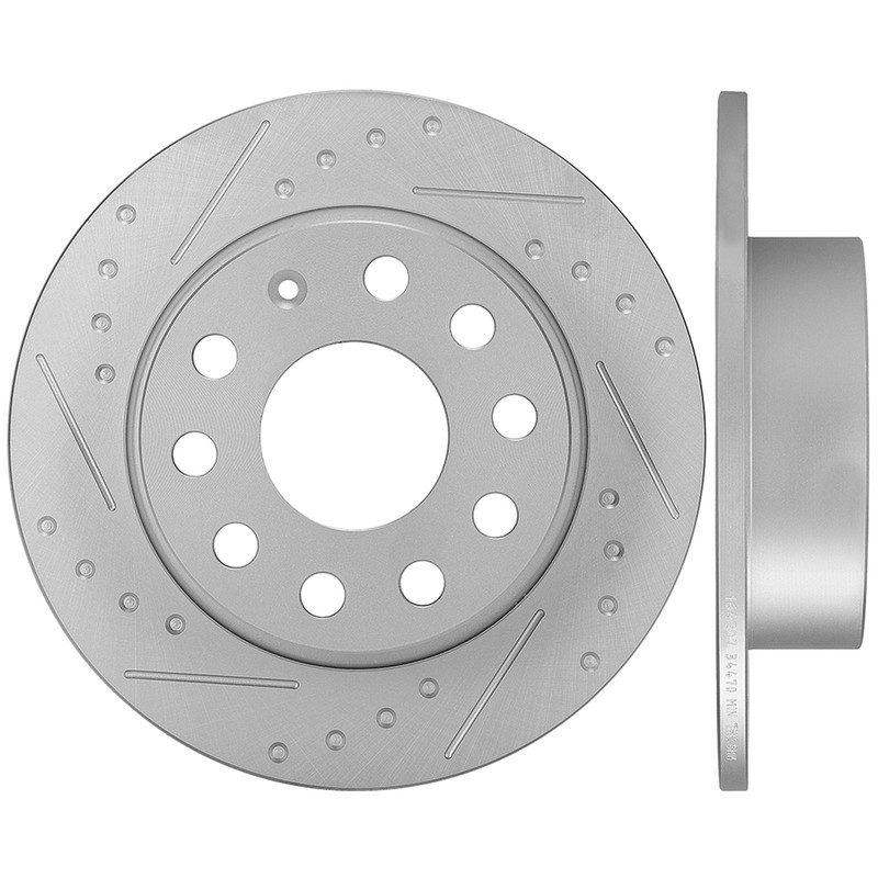 Rear Brake Rotors For 2013 2014 2015 Volkswagen Beetle Jetta 10-12 Audi A3 FWD