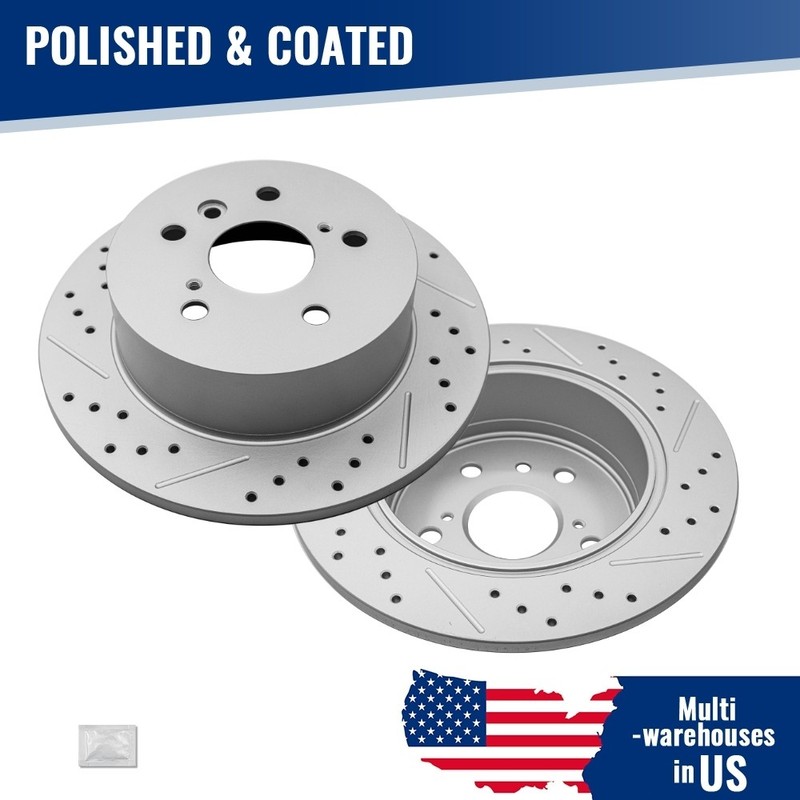 11.06 inch Rear Brake Disc Rotors For Lexus Es350 2007-2012 Toyota Avalon Camry