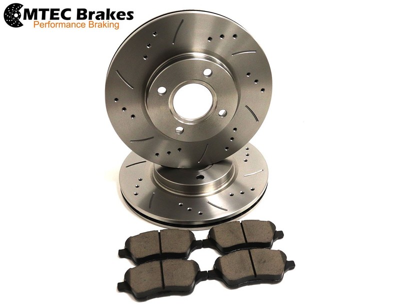 Ford Fiesta MK7 ST180 ST200 2012- Front Left Right Brake Discs, Drilled