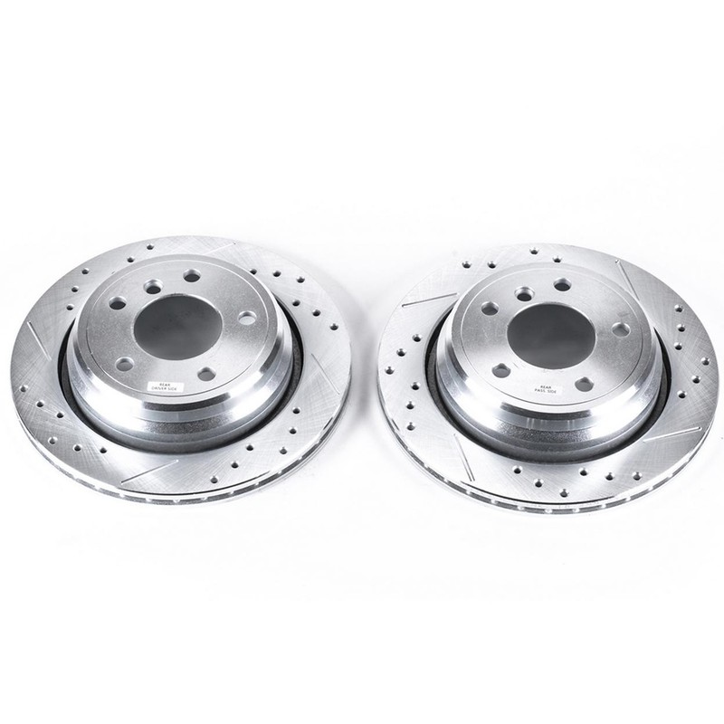 PowerStop Disc Brake Rotor Set – Fits BMW 525i 2001-2003, BMW 528i 1997-2000, BM