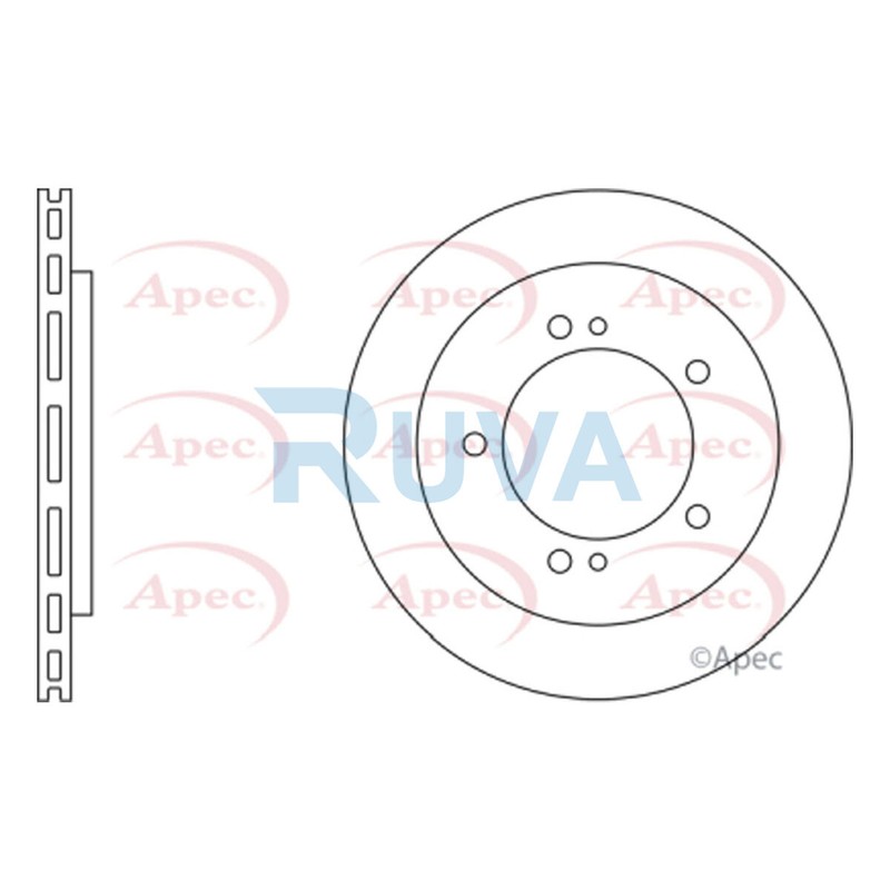 Fits Suzuki Vitara 1998-2003 1.6 2.0 Ruva Front Brake Disc MDC1847