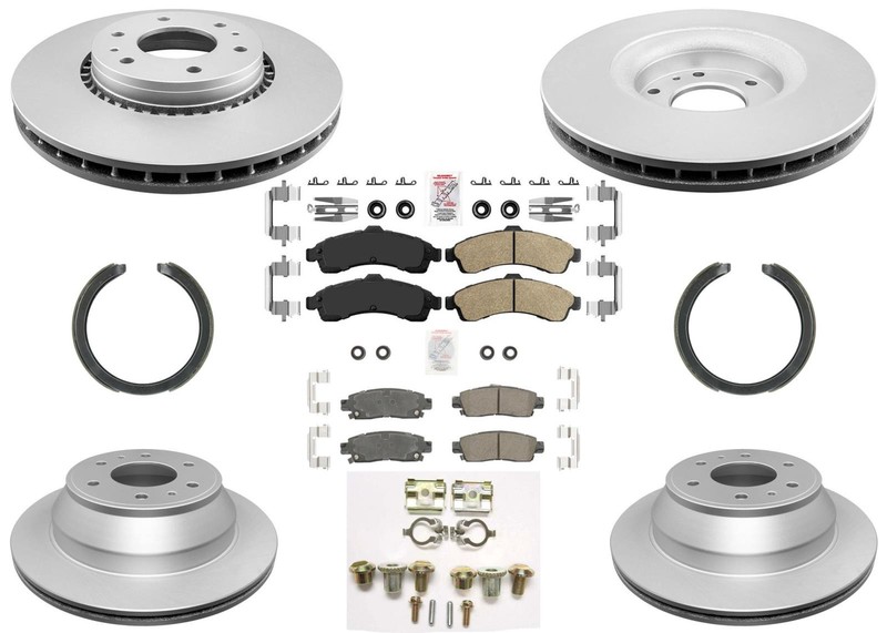 Improved Performance Disc Brake Rotors Pads Shoes For GM Trailblazer EXT 02-05