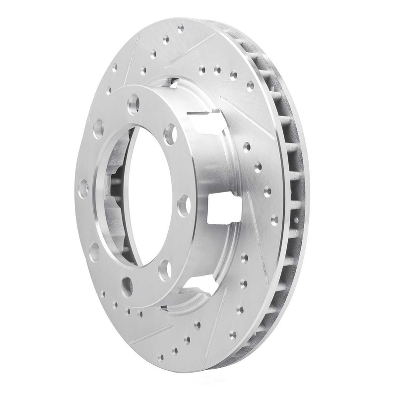 Disc Brake Rotor-Brake Rotor - Drilled And Slotted - Silver DFC 631-40048L gallery