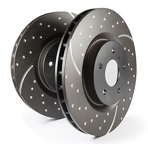 EBC Turbo Grooved Rear Brake Discs for BMW 1 Series xDrive F20 120 2.0 TD (11>)