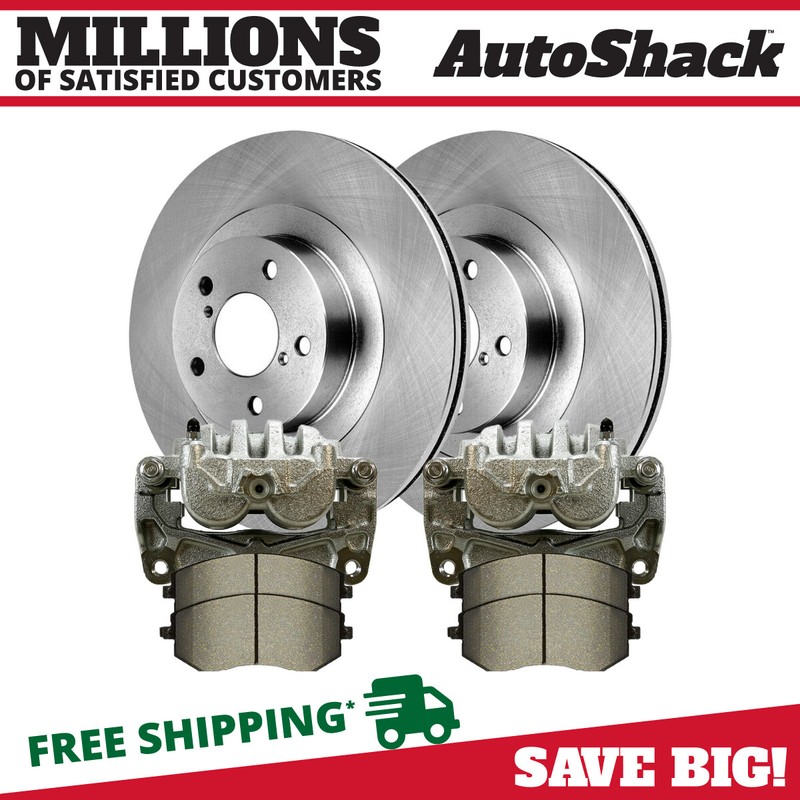 Front Brake Calipers Pads Rotors for Subaru Outback Forester Legacy Impreza Baja