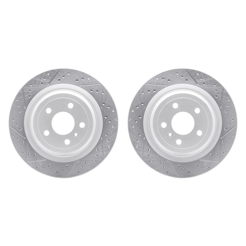 For Mercedes-Benz GLE400 16-19 Drilled & Slotted Rear Brake Rotor Set