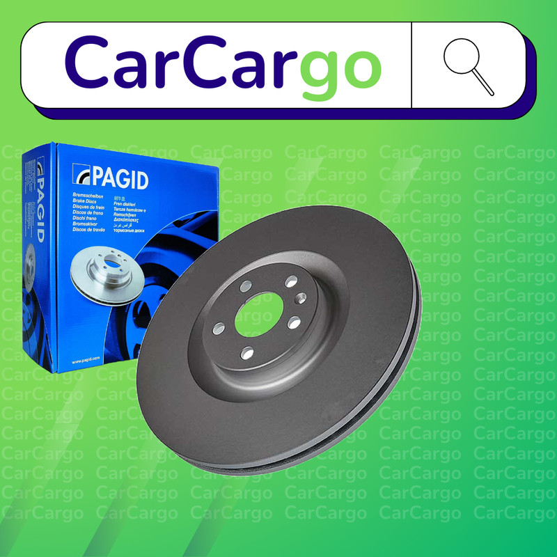 Pagid Vented Front Brake Discs Pair Volvo XC60 T6 Polestar AWD 2017-2021 366 mm