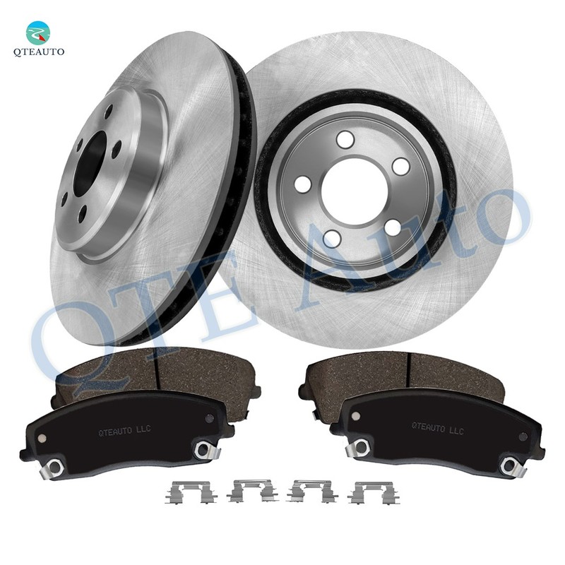 6 Front 320mm Brake Disc Rotors-Ceramic Brake Pad Kit To 2006-2020 Dodge Charger