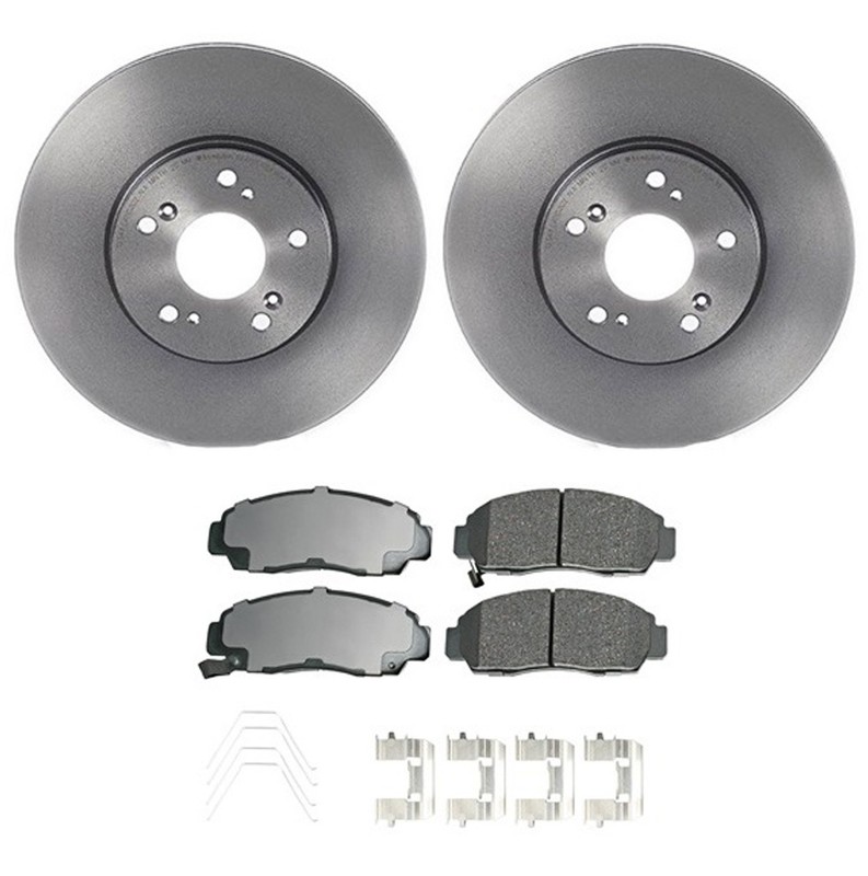 Akebono Front Brake Kit ProACT Pad Disc Rotor For Accura CL TL TSX Honda Accord