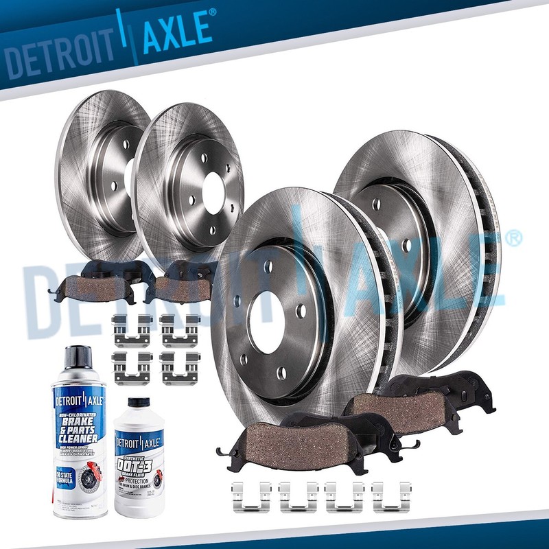 For 2006-2009 Legacy Outback 293mm Front + 274mm Rear Brake Rotor Ceramic Pads