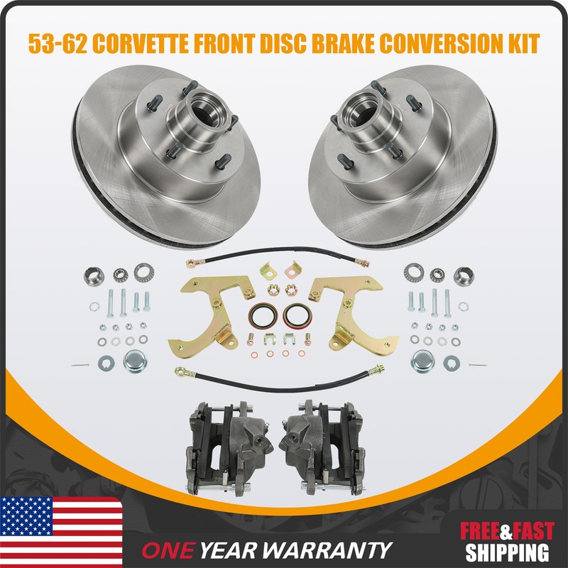 Disc Brake Conversion Kit Front For Chevy 1949-54 Corvette 1953-62 5 on 4.75" gallery