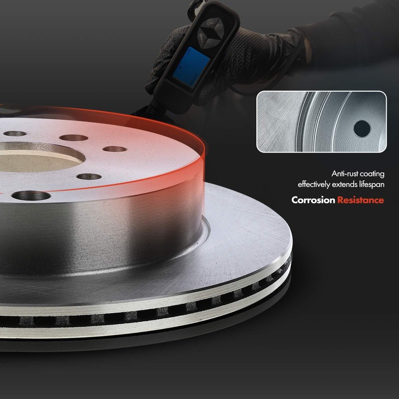 2 Pair New Front Side Disc Brake Rotors for Volvo S60 S80 V70 XC70 286 mm Vented gallery