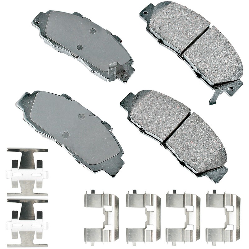 Front Brake Kit Drilled 282mm Rotors Akebono Ceramic Pad Set For Honda Accord V6 gallery
