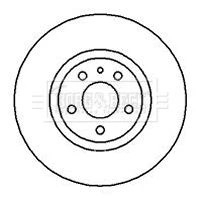 Borg & Beck BBD4083 Front Brake Discs Pair 281mm Solid Fits Alfa Romeo 147 156 gallery