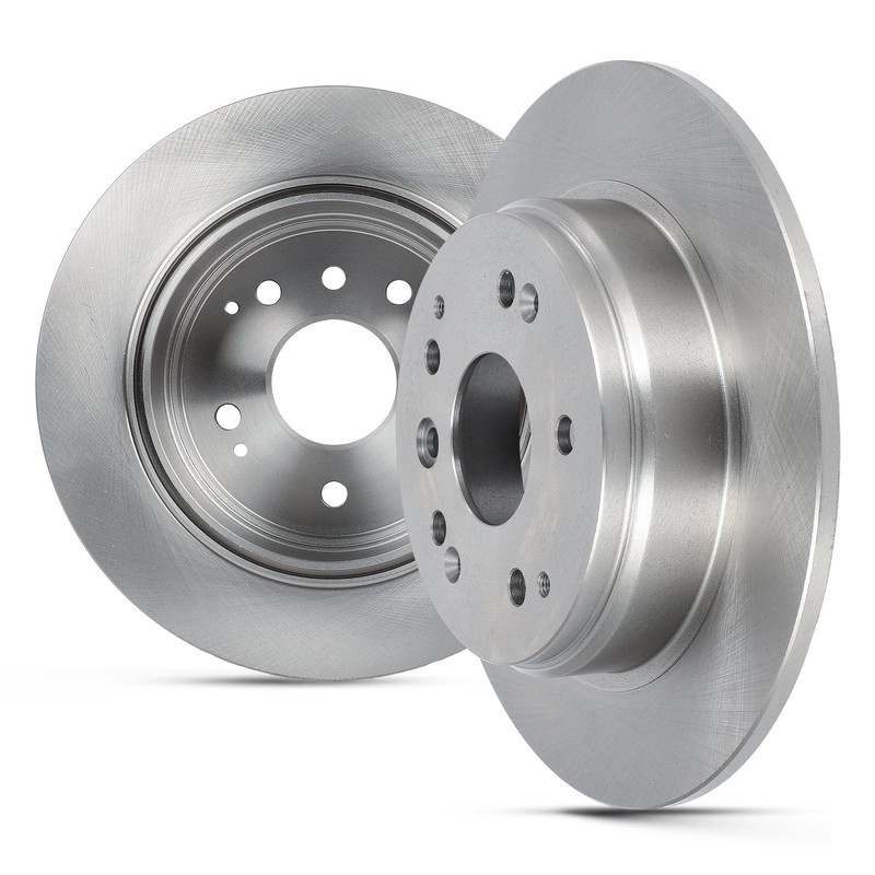 Solid 2 X 31316 Rear Brake Rotors 2004 2005 2006 2007 2008 Fits Acura For Tl