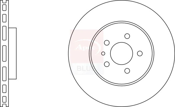 2x Brake Discs Pair Vented fits ALFA ROMEO 156 932 1.6 Front 02 to 06 284mm Set