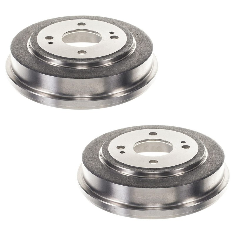 REAR Solid Brake Drums + Ceramic Shoes for Honda Civic Accord gallery