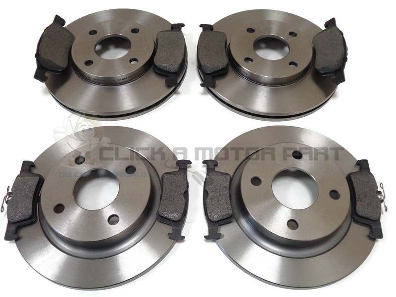 Front And Rear Brake Discs & Pads Set For Ford Fiesta MK8 1.5 ST 2018-2023
