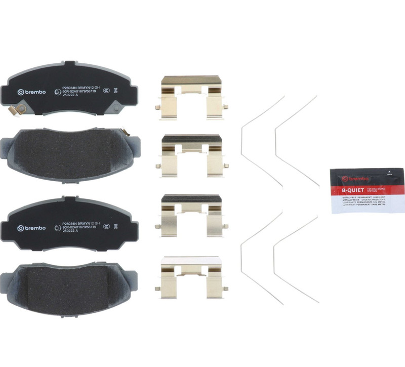 Brembo OEM Front Ceramic Brake Pads Kit For 1999-2004 Acura RL 10 Yr Warranty gallery