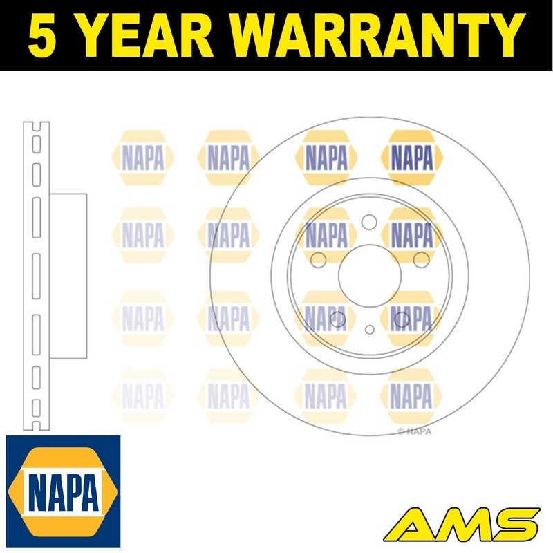 Fits Tesla Model S 2012- Model X 2015- Electric Brake Disc Front NAPA