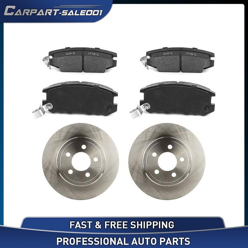 Rear Disc Brake Rotors Brake Pads for 1987-1989 Toyota MR2