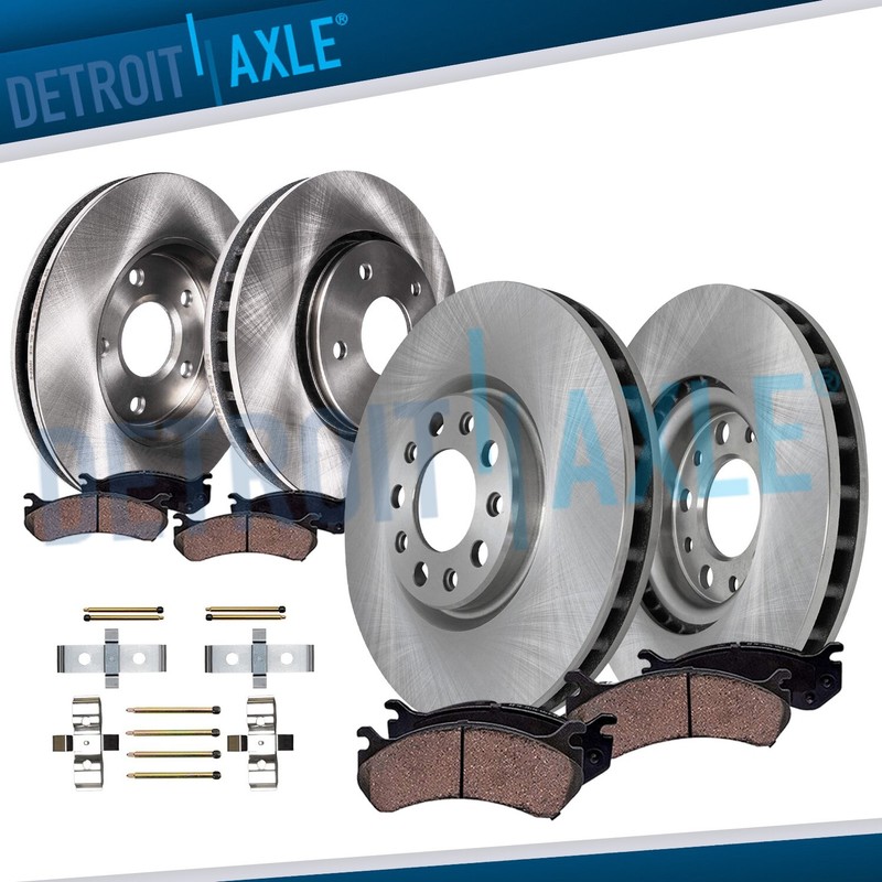Front & Rear Brake Rotors Ceramic Brake Pads for 2017 – 2020 Chevrolet Camaro