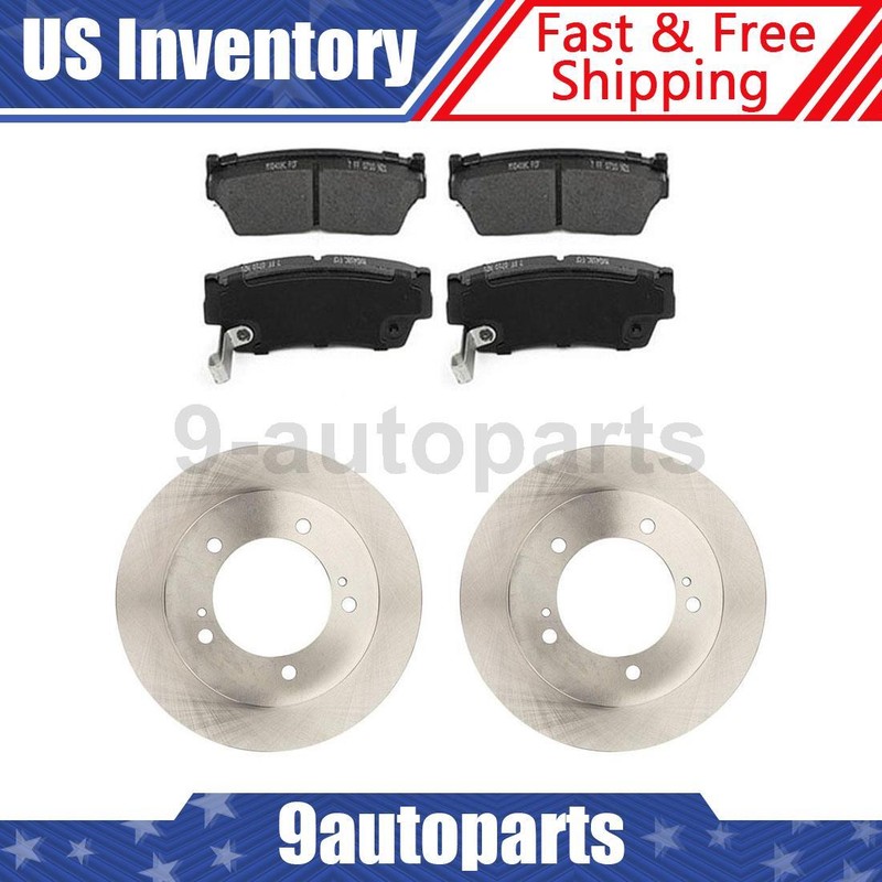 Front Disc Rotors + Ceramic Brake Pads For 1998 Chevrolet Tracker