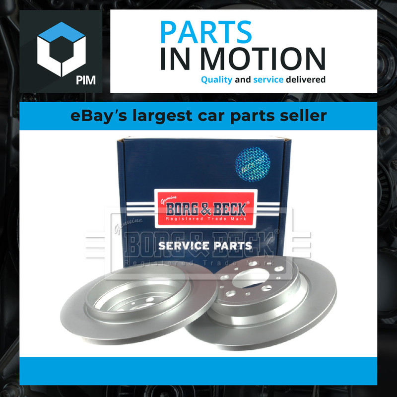 2x Brake Discs Pair Solid fits VOLVO XC70 295 Rear 2.4 2.5 2.4D 00 to 07 288mm