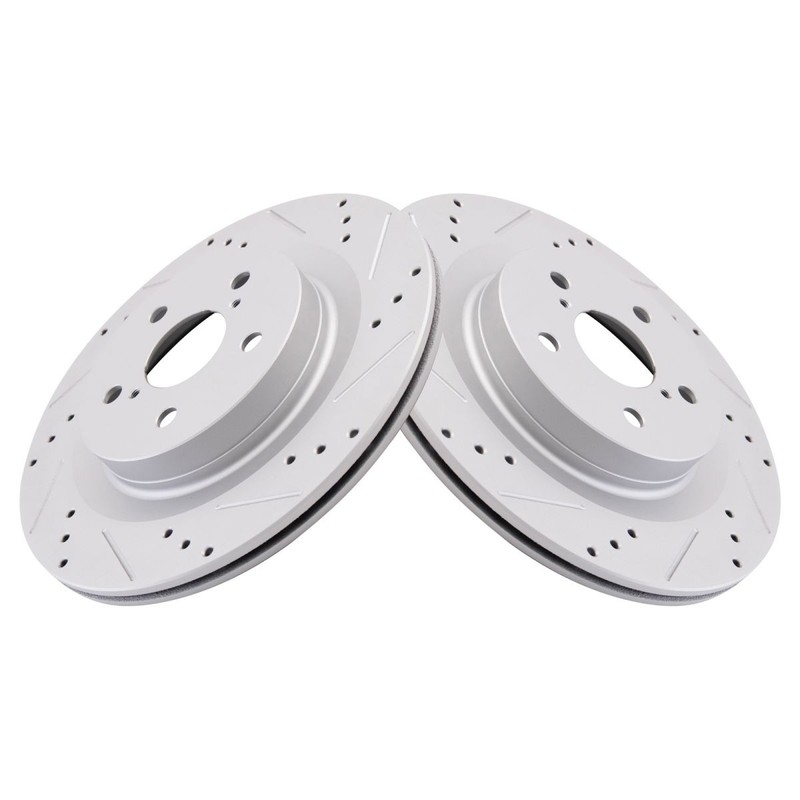 Performance Rear Brake Pad & Rotor Kit Ceramic Premium G-Coated Fits Lexus gallery