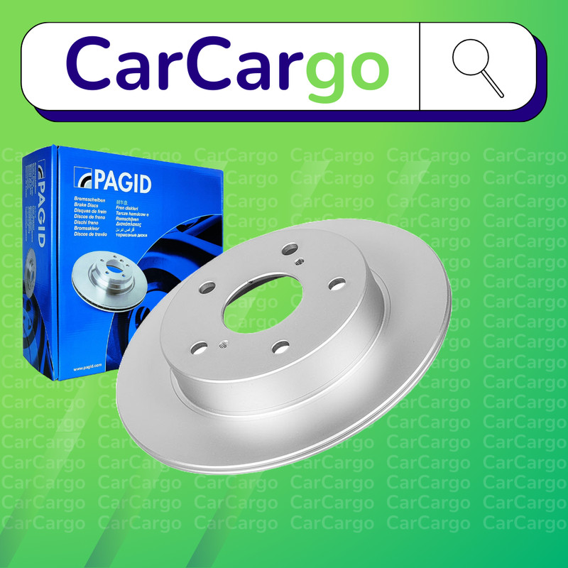Pagid Solid Rear Brake Discs Pair For Suzuki Swift 1.6 2012-2024 259 mm