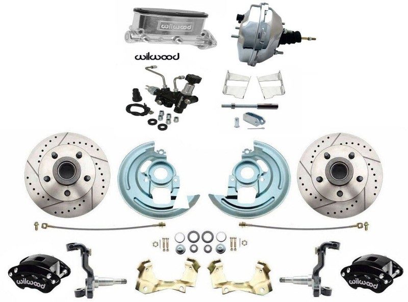 1964-1972 GTO Wilwood Disc Brake Kit 9″ Chrome Power Booster & Valve