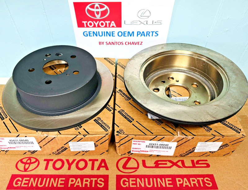 2004-2010 Sienna Rear Brake Disc Rotor GENUINE OEM PART 42431-08040