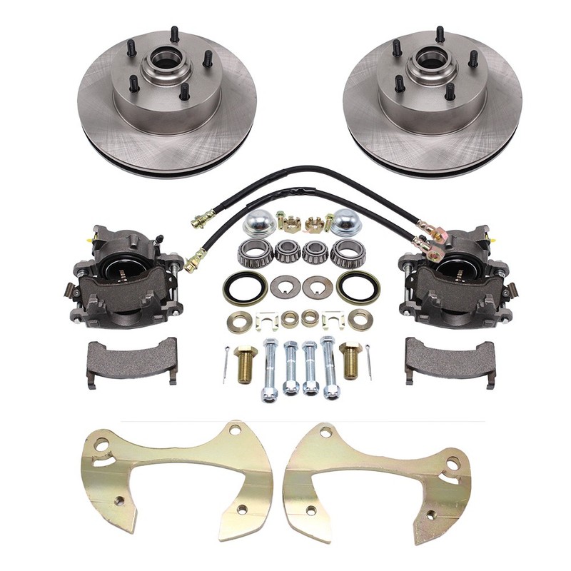 For Chevy Full Size Impala Bel Air Car Deluxe Disc Brake Kit, 5 x 4-3/4" 1955-64 gallery