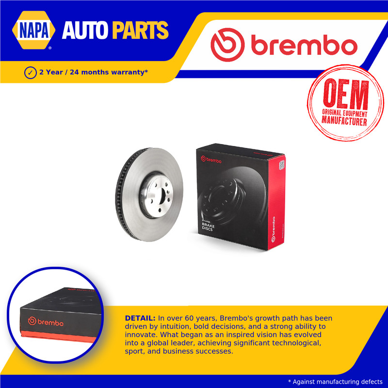 Brake Disc Single Vented fits BMW i4 M50 G26 Front 2021 on 374mm Brembo Quality