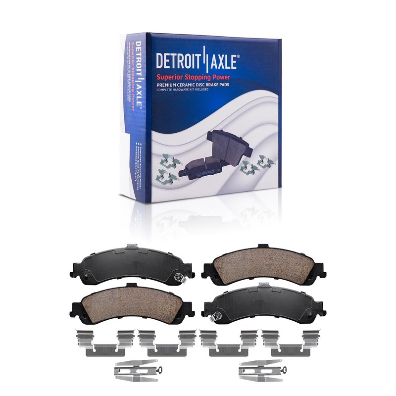 Front Rear Drilled Rotors Ceramic Brake Pads for Suburban Silverado 1500 Tahoe gallery
