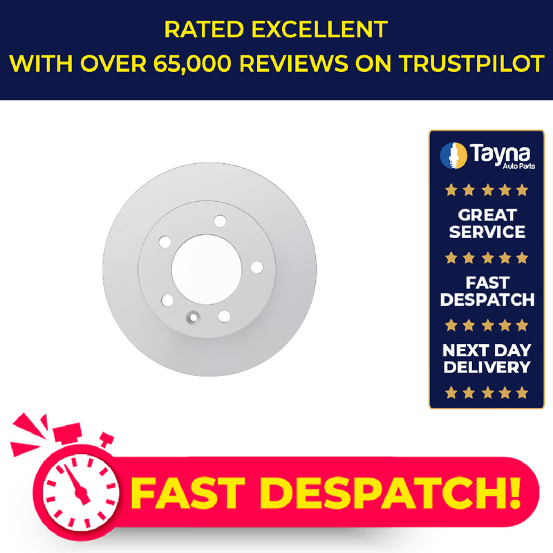2x Brake Discs Pair Solid fits RENAULT MASTER Mk3 2.3D Rear 2010 on 304.9mm Set