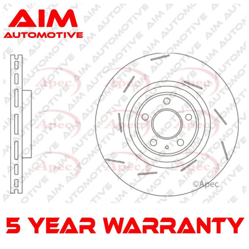 Brake Disc Front Right Aim Fits Porsche Macan 2014-2018 3.0 D 95B615302F