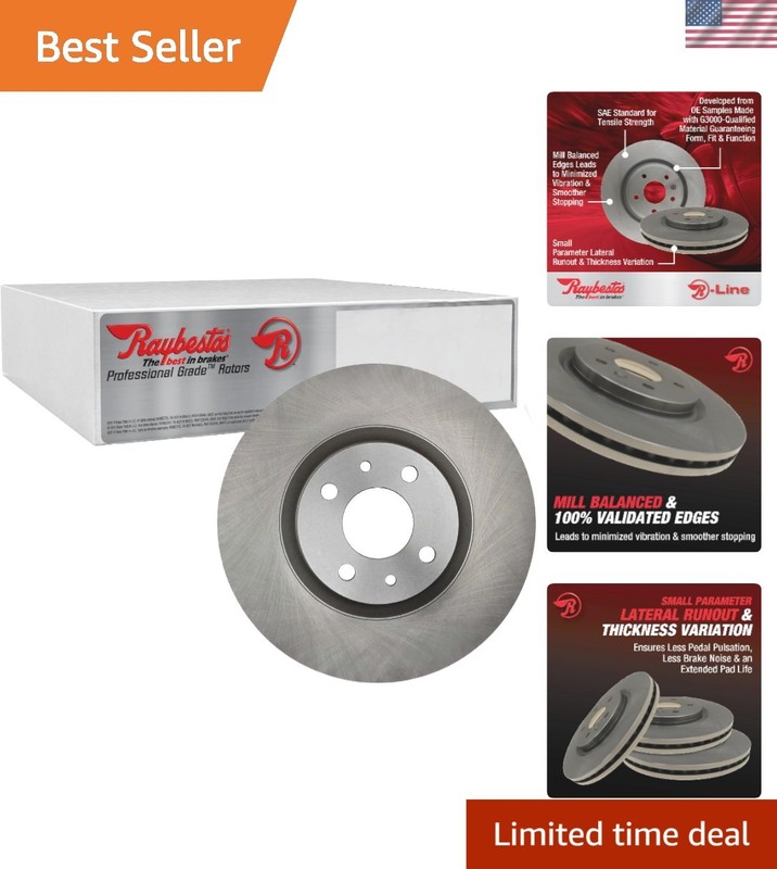 Precision Machined Disc Brake Rotor for 02-04 Honda CR-V – Cast Iron Durability