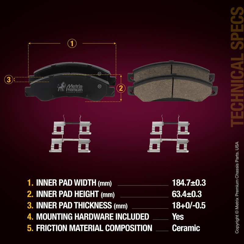 Front Brake Rotor + Ceramic Disc Brake Pad Set Kit for 07-13 Chevrolet Avalanche gallery