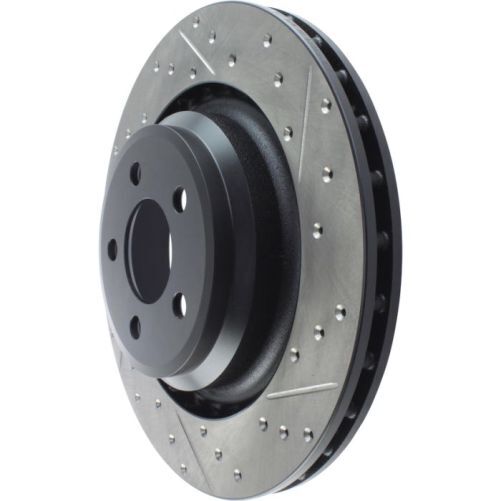 Stoptech 127.63064L Sport Cross-Drilled & Slotted Disc Brake Rotors