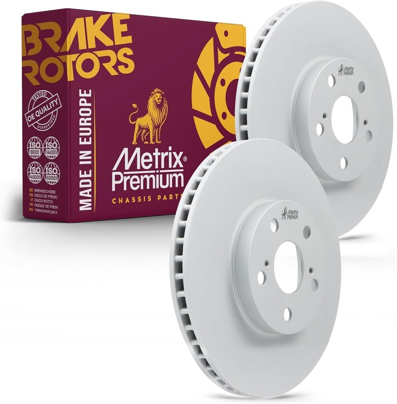 2 PCS Front Brake Disc Rotor Set for Toyota Corolla Matrix Scion tC Pontiac Vibe