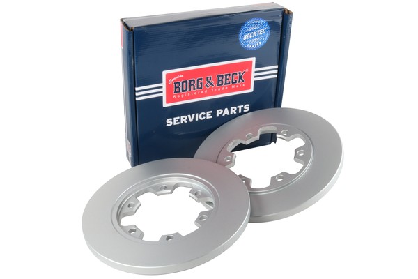 2x Brake Discs Pair Solid Rear 308mm BBD5386 Borg & Beck Set 1815600 2226521 New gallery