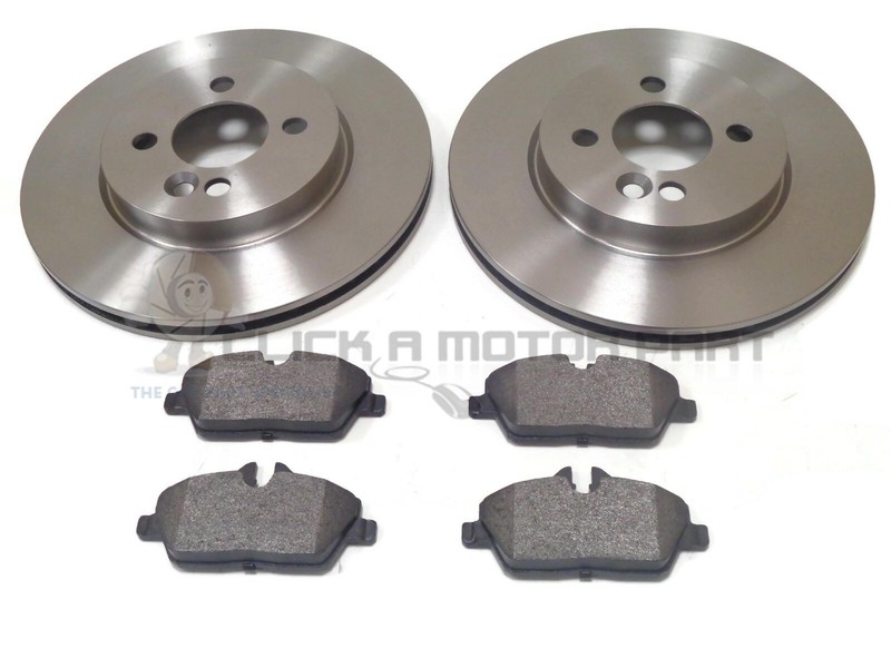 MINI R59 ROADSTER COOPER FRONT 2 BRAKE DISCS & PADS SET (280MM READ LISTING)