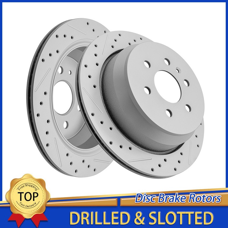 324mm Rear Drilled Disc Rotors For 2015 – 2020 Chevrolet Colorado GMC Canyon
