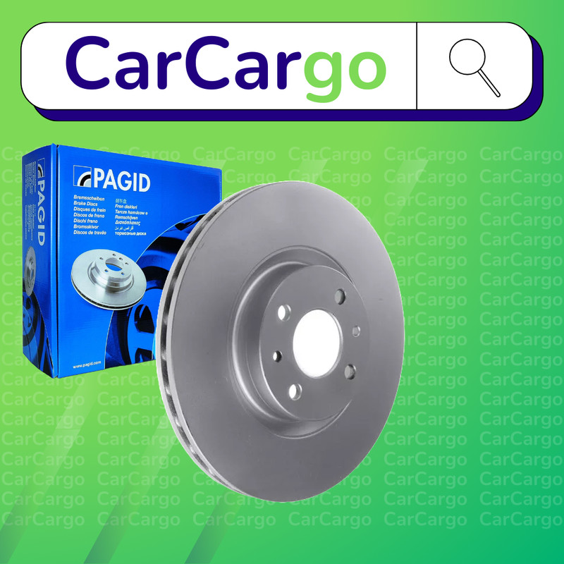 Pagid Vented Front Brake Discs Pair For Fiat Doblo 1.9 D 2001-2024 284 mm